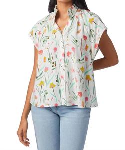 Блузка Билли в оливковой ветке Crosby by Mollie Burch