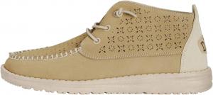 HEYDUDE Женские Wendy Mid из замши Бохо | Женская обувь | Женские слипоны | Удобные и легкие, Ivory