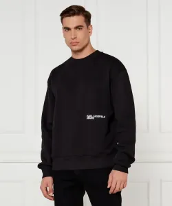 Толстовка Relaxed fit Karl Lagerfeld Jeans, черный