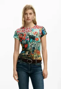 Футболка с принтом кошек Desigual, Red