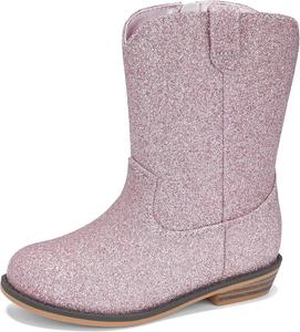 Детские вестерн-сапоги ICEBIRDS для девочек, маленькие и большие дети, сапоги для верховой езды в стиле вестерн, Colorful Pink