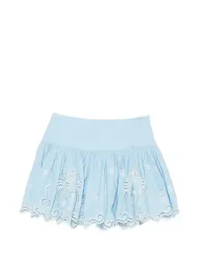 Мини-юбка Maizy с зубчатой отделкой Alemais, синий