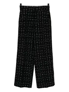 Брюки из букле с логотипом Karl Lagerfeld, черный