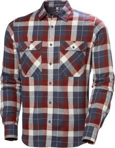 Рубашка Helly-Hansen Lokka Flannel LS - мужская, легкая, с длинным рукавом, классический крой, дышащая и теплая, повседневная одежда для активного отдыха Helly Hansen, 860 Alpine Fros
