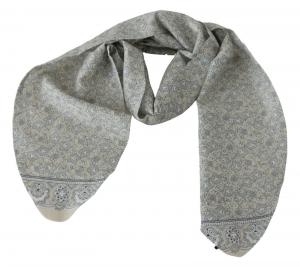 Элегантный пояс из смеси шелка и хлопка Ermanno Scervino, цвет Beige And Blue Fantasy Print