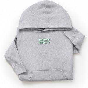 Худи с вышивкой Hippity Hoppity для подростков The Juniper Shop, Heather Grey