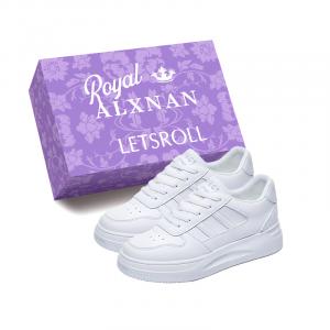 Alxnan Женские низкие скейтерские кеды White Box, цвет White Box