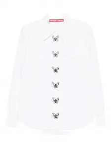 Рубашка с украшением в виде бабочки Chopova Lowena, белый