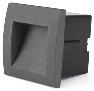 Уличный настенный светильник FARO Sedna, серый - стекло - 9 x 9 x 7 см