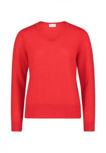 Кашемировый свитер с V-образным вырезом Betty Barclay, красный
