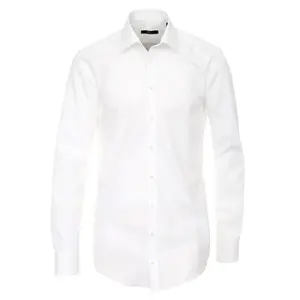 Деловая рубашка VENTI "Деловая рубашка VENTI удлиненные рукава 72см однотонная", белый
