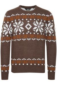 Свитер !Solid NORWIG, коричневый