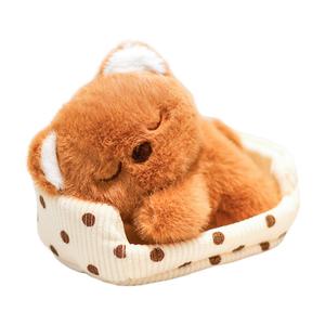 Мягкая игрушка для кукол щенков и котят, диван-кровать, высота 15 см TLXT