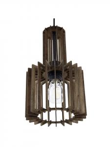 Beliani Подвесные светильники NIARI коричнево-черного цвета - (Ш) 19 x (В) 119 x (Д) 19 см