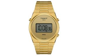 TISSOT Часы PRX Collection Quartz Movement Unisex Watch 40mm Gold Dial T137.463.33.020.00, Gold Dial