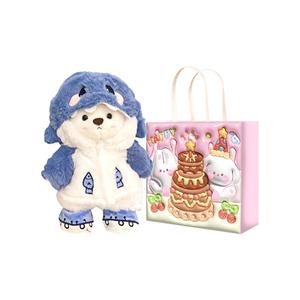 Плюшевая куколка из коллекции Shark Bear, высота 25 см BEAR FORT, розовый