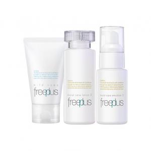 Fulifangsi мини-набор: очищающее средство, тоник и крем, увлажняющий и питающий комплект из трех предметов Freeplus