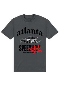 Футболка с принтом ATLANTA SPEEDWAY Henry Tiger, серый