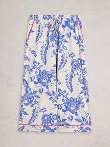 Trina укороченные пижамные брюки с цветочным принтом White Stuff, Natural/Multi