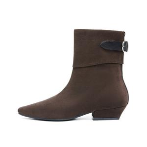 Ботильоны женские 3,5 см KEKAFU, Brown