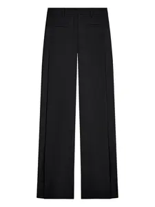 Брюки со складками и логотипом Courrèges, черный