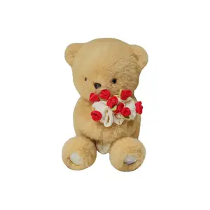 PUDOWRABBIT Розовый медведь West Highland Bunny плюшевая кукла высота 30 см