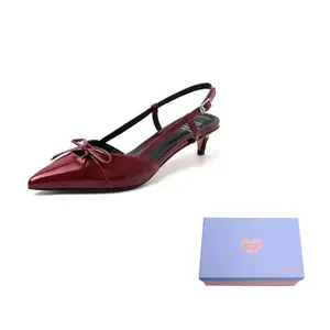 Xingdiman Женские туфли на высоком каблуке в коробке — бордовые, цвет Burgundy