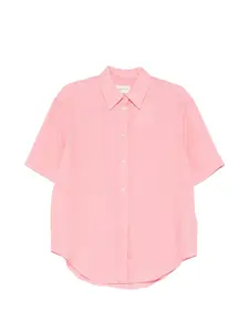 Рубашка с коротким рукавом Gant, розовый