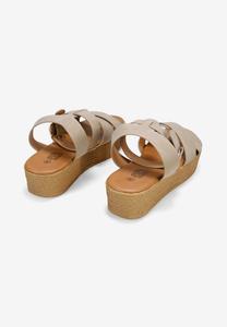 Босоножки на платформе CON CIERRE DE HEBILLA Bosanova, бежевый