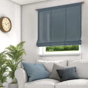 Нейтекс для вас! Римская штора «Мара-ЭКО» со штангой, свободно висящая Neutex For You!, цвет jeansblau