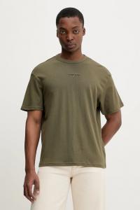 Хлопковая футболка Tommy Jeans, зеленый