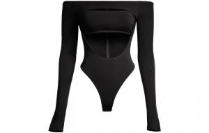 Маглер Кат Аут Боди Блэк H&M, черный