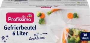 Пакеты для заморозки 6 л с застежками 30 шт. Profissimo
