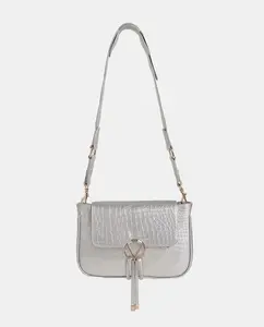 Регулируемая сумка через плечо модель LOA It's Lava, серебряный