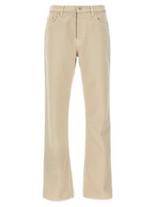 Джинсы из денима BURBERRY, бежевый