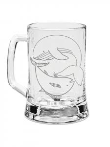 Пивная кружка кит тунец без слогана в прозрачном виде Mr. & Mrs. Panda