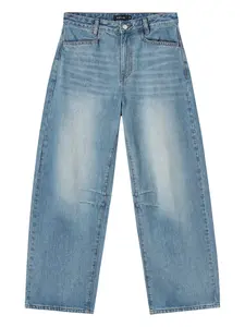 Джинсы с эффектом потертости Tout A Coup, синий