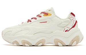 Кроссовки QIAODAN Lifestyle Shoes Women's Low-top White/Red, белый/красный