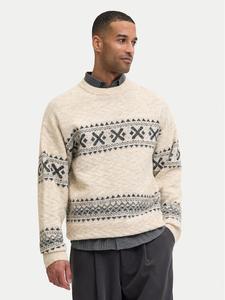 Свитер relaxed fit Blumax 12286244 Jack & Jones, бежевый
