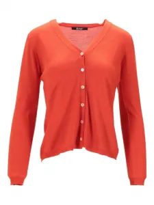 Кардиган с V-образным вырезом La Rose, оранжевый