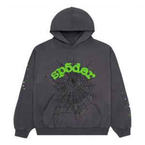 Худи Sp5der Wait Web Hoodie 'Slate Grey'