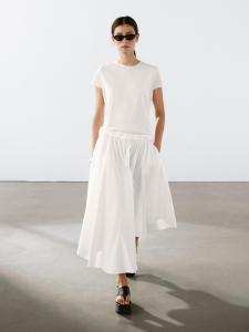 Футболка с короткими рукавами Massimo Dutti, белый