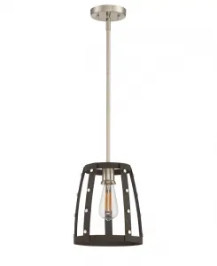 Мини-Подвесной светильник Presidio 1 light Designers Fountain, brown