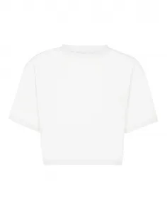 Укороченная футболка с круглым вырезом и коротким рукавом Plein Sport