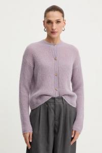 Шерстяной кардиган MEANDRO Mm, фиолетовый