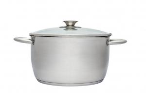 Кастрюля FLORINA Генри 16CM 5G6594 с крышкой, нержавеющая сталь, диаметр 16 см, подходит для индукционных плит