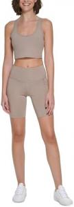 Женские велосипедные шорты Calvin Klein Performance с высокой талией и боковыми карманами, Brown