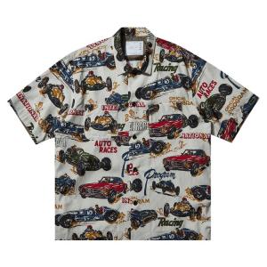 Рубашка Sacai Tropical Print Shirt 'Ivory', белый