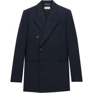 Мужской пиджак для делового костюма цвет SAINT LAURENT, темно-синий