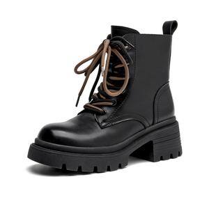 AOKANG Короткие женские ботинки Martin, черные